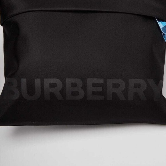 Burberry Black Nylon Logo Print Small Shoulder Bag - Picture 5 of 9